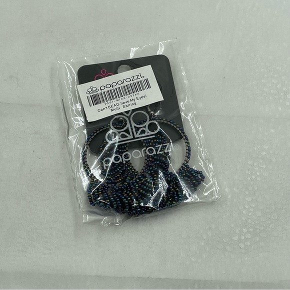 Paparazzi Iridescent Hoop Earring - Picture 8 of 8